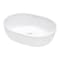 Ruvati 19"x14" Bathroom Vessel Sink White Oval Above Counter Vanity Ceramic RVB0419 - alternate 1